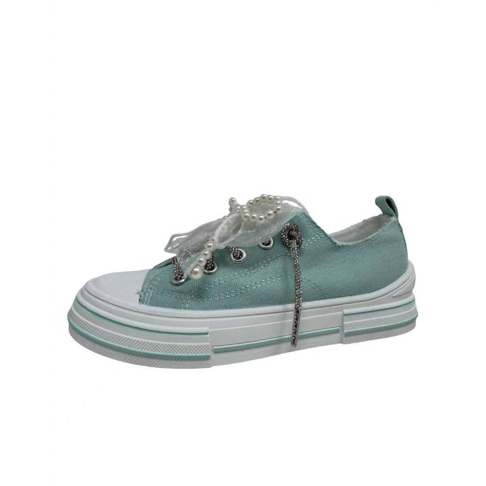 NEW VERY G women's aman pearls shoes in light blue